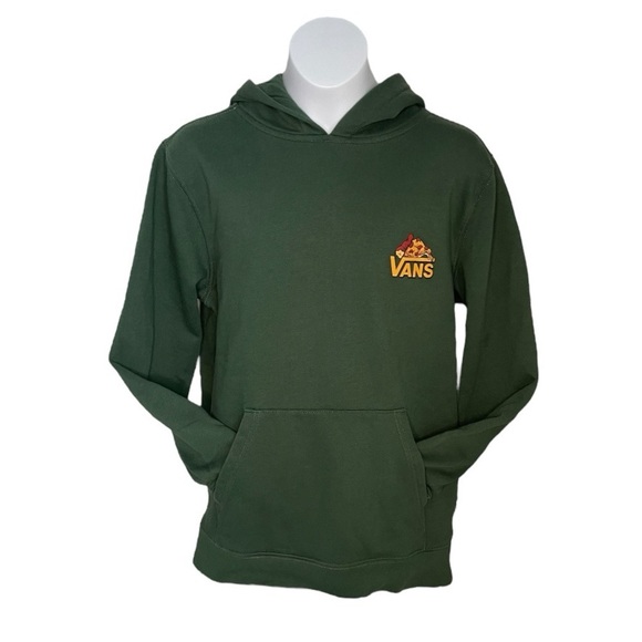 Vans Other - Vans Pizza Pullover Hoodie Sweatshirt - Green - Streetwear Youth Size Large
